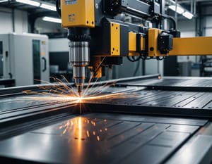 Резка толстого металла на лазерном станке с ЧПУ