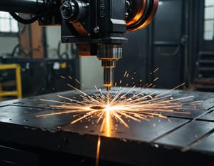 Процесс плазменной резки титана на станке с ЧПУ